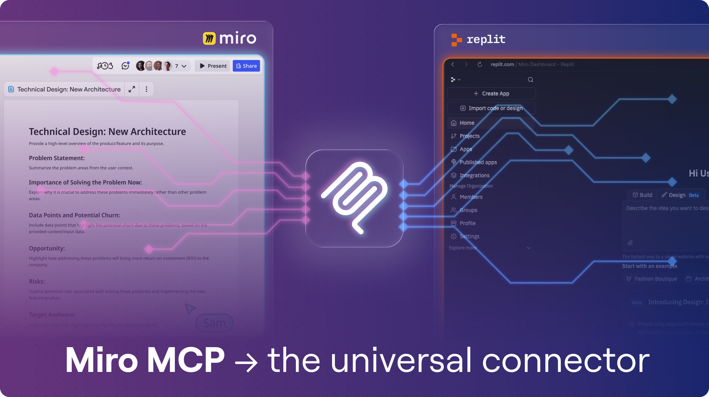 Miro MCP for Replit Illustration #2