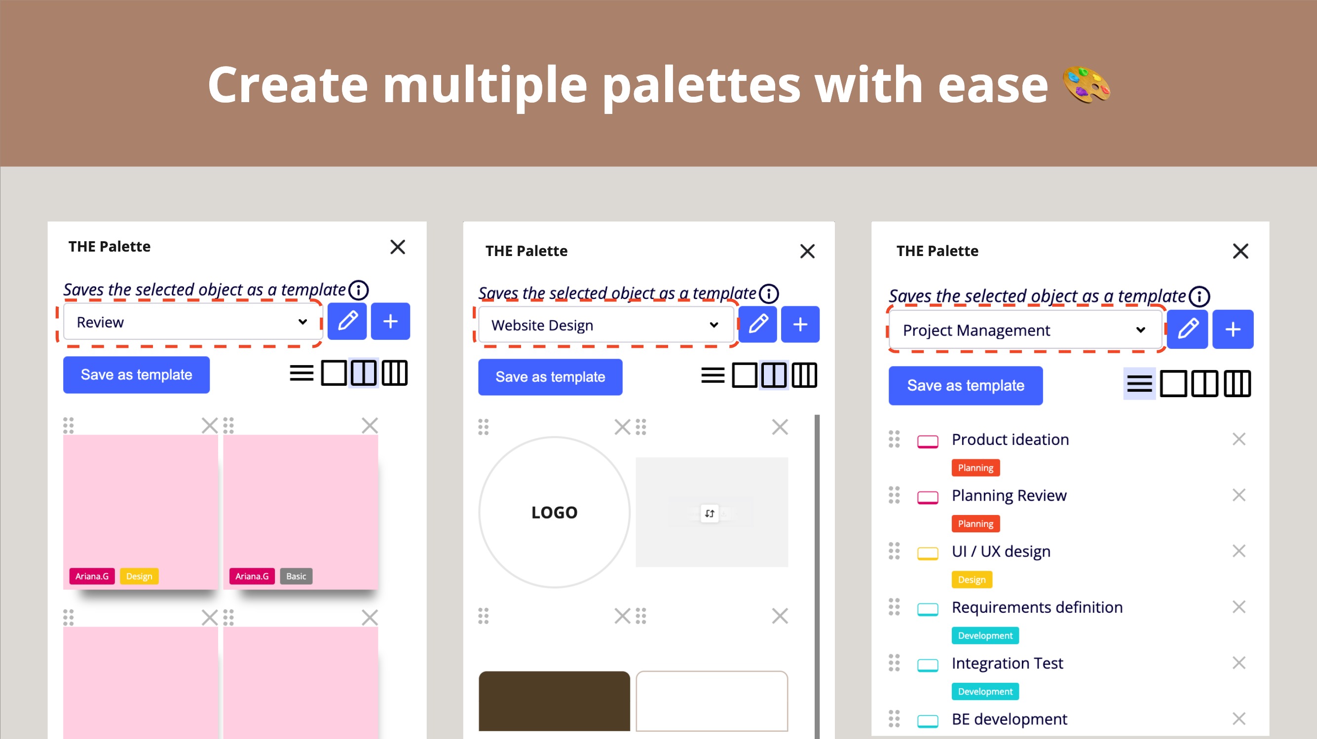 The Palette + Miro | Team Collaboration Apps Marketplace