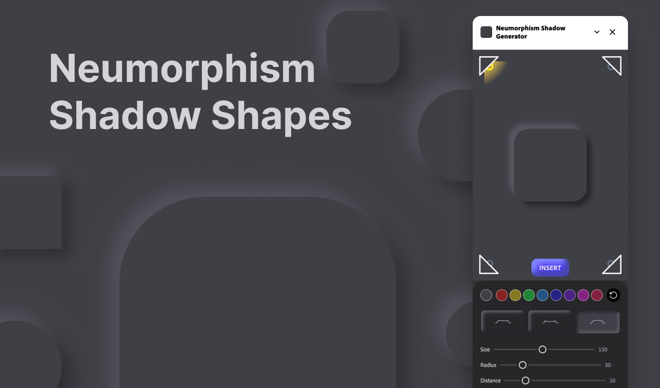 Neumorphism Shadow Generator Illustration #2