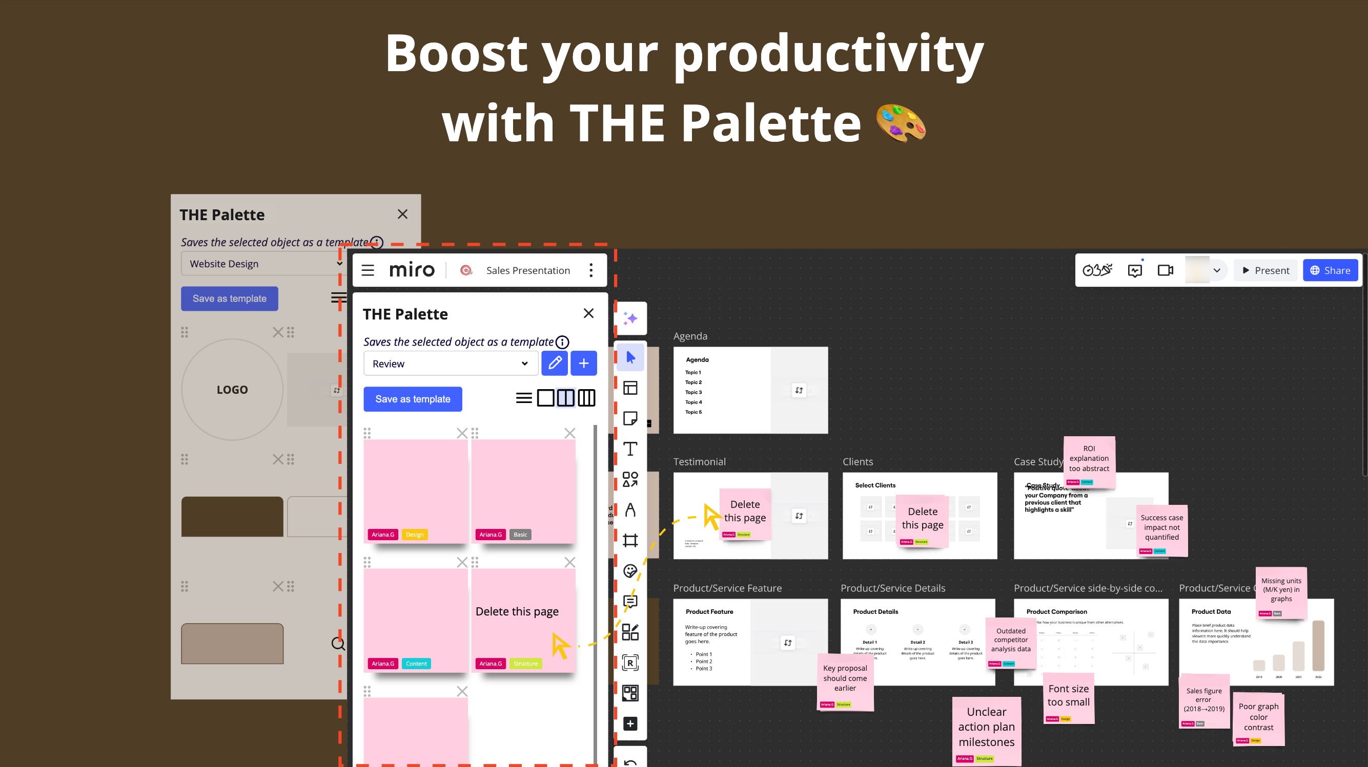 The Palette + Miro | Team Collaboration Apps Marketplace