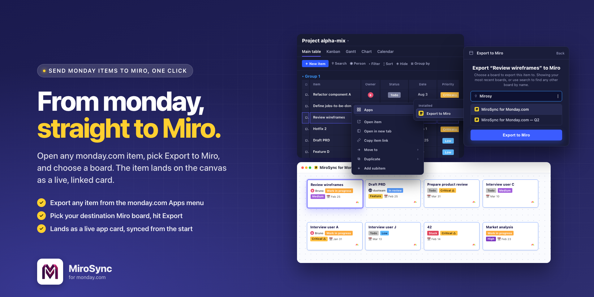 MiroSync for monday.com Illustration #2