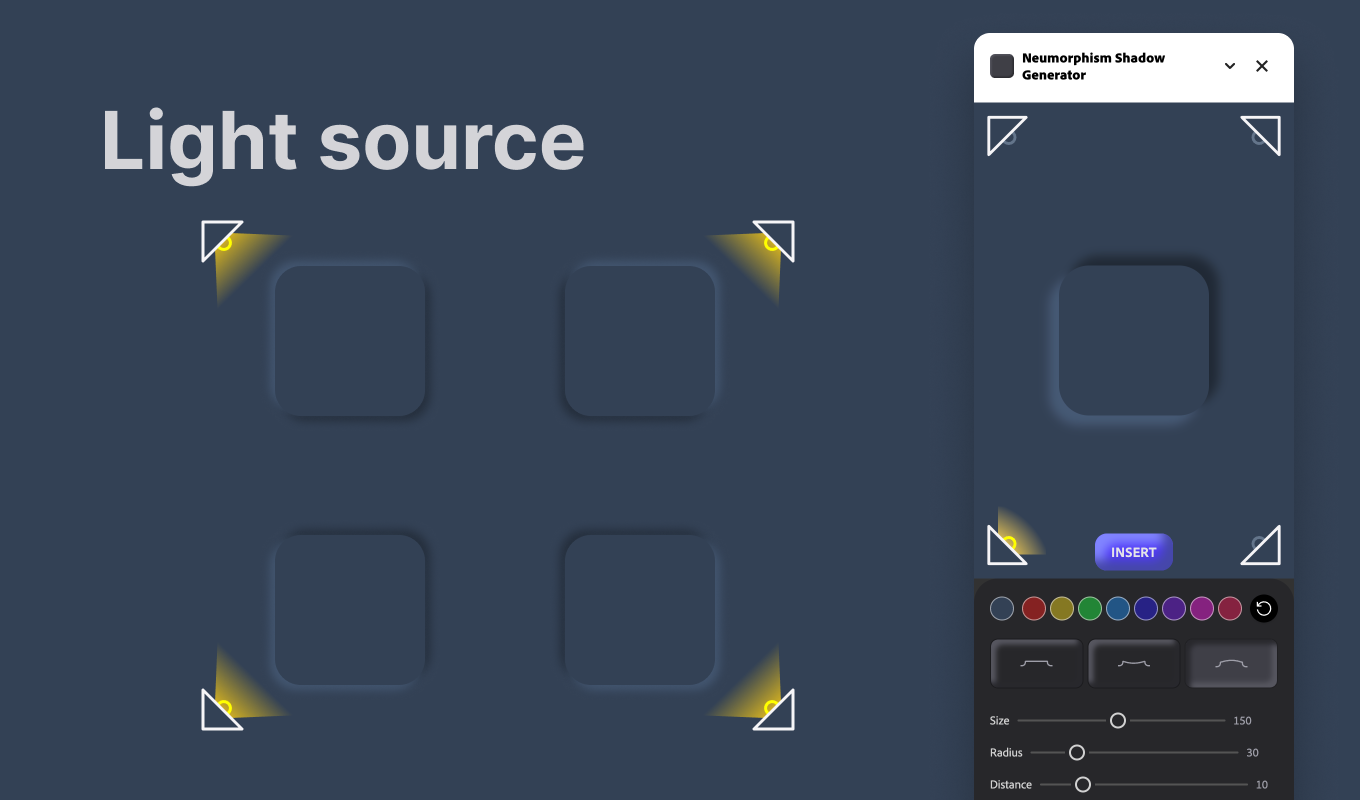 Neumorphism Shadow Generator Illustration #4