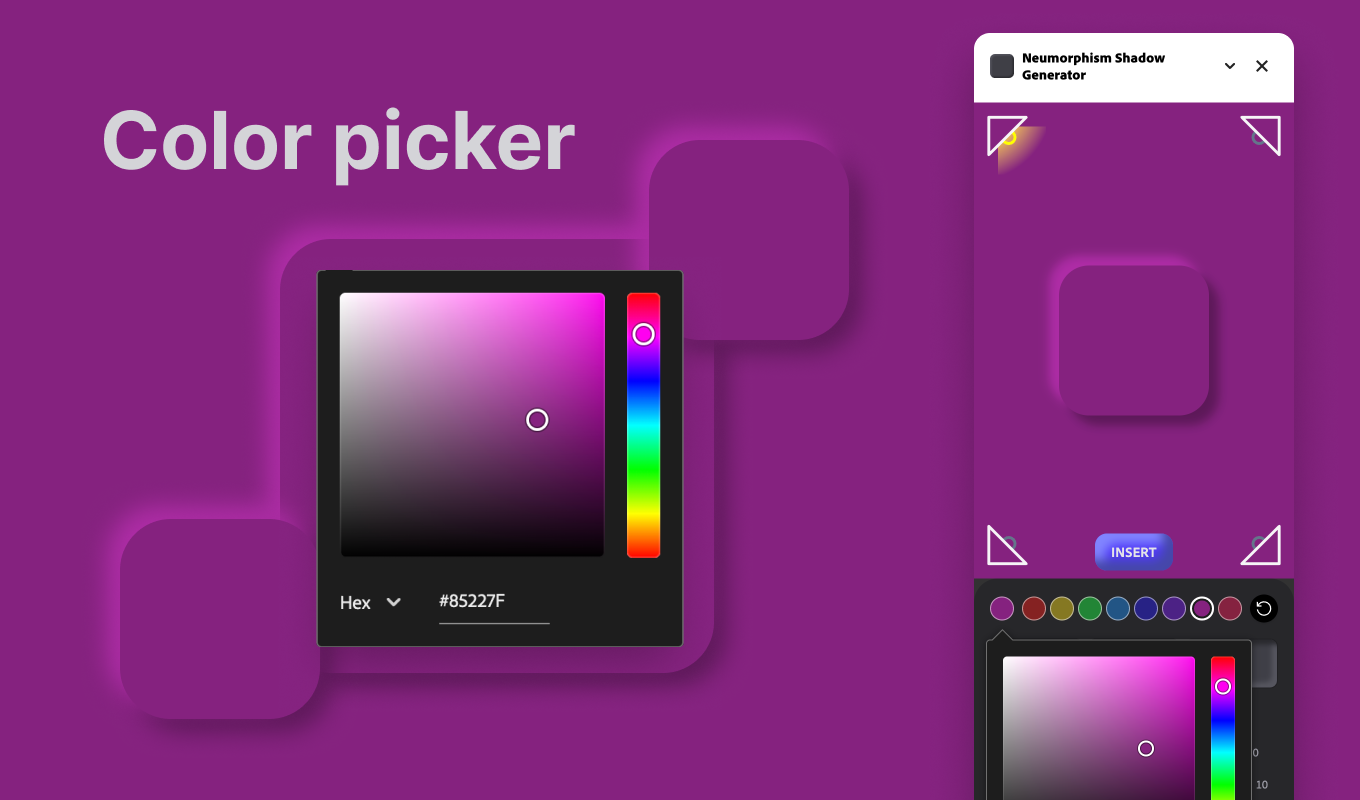 Neumorphism Shadow Generator Illustration #1