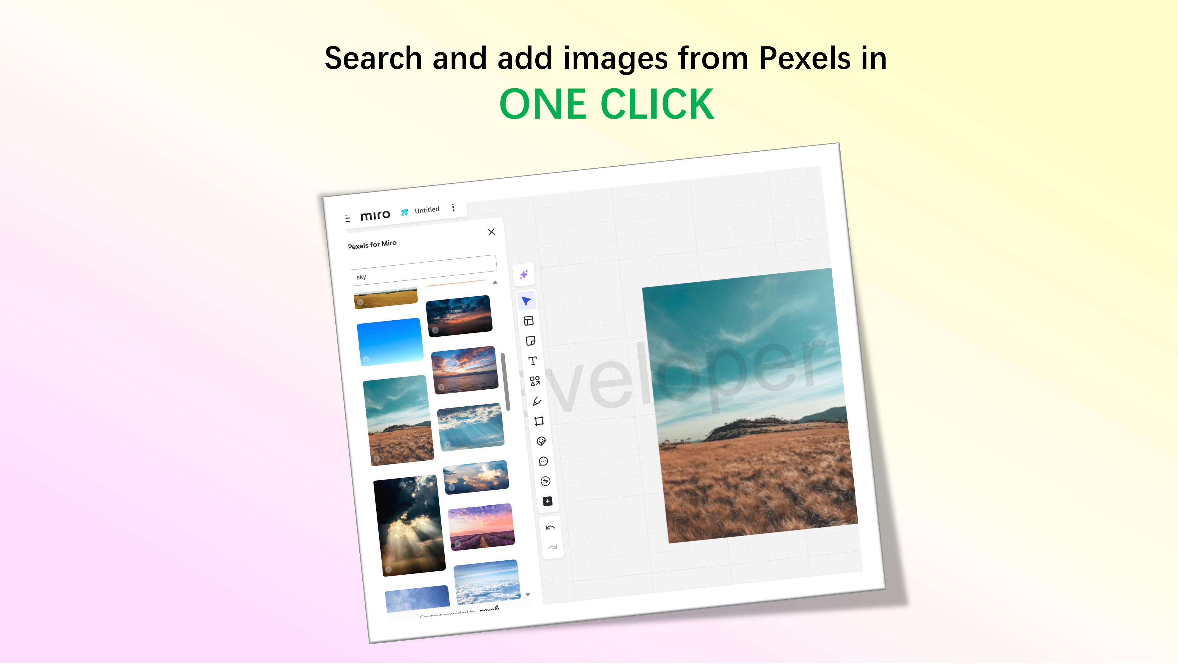 thumbnail for Pexels for Miro