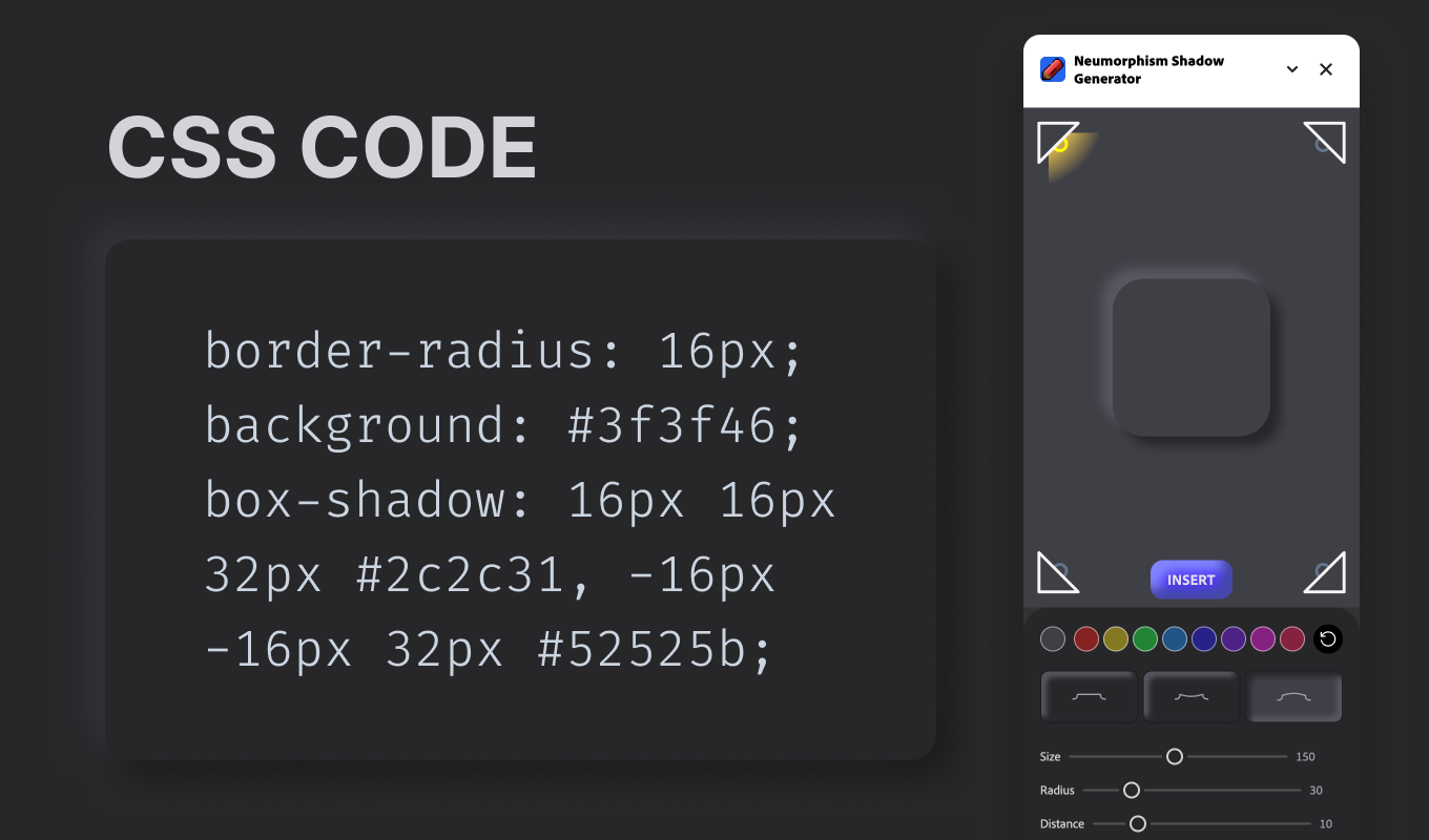 Neumorphism Shadow Generator Illustration #5